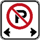 No parking traffic sign graphic
