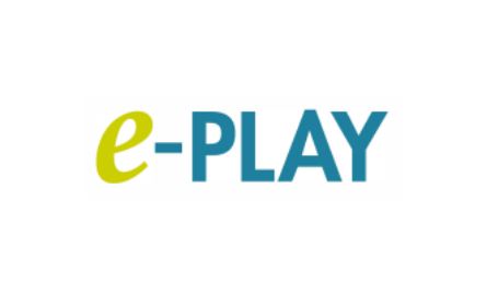e-Play word, also the logo for e-Play