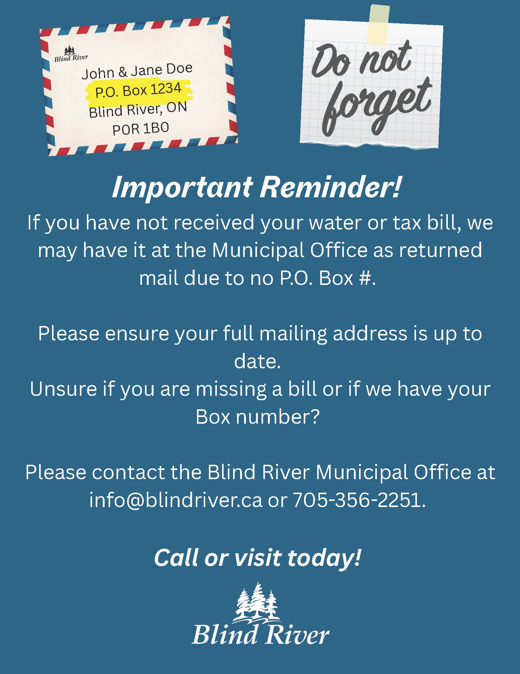 Address poster