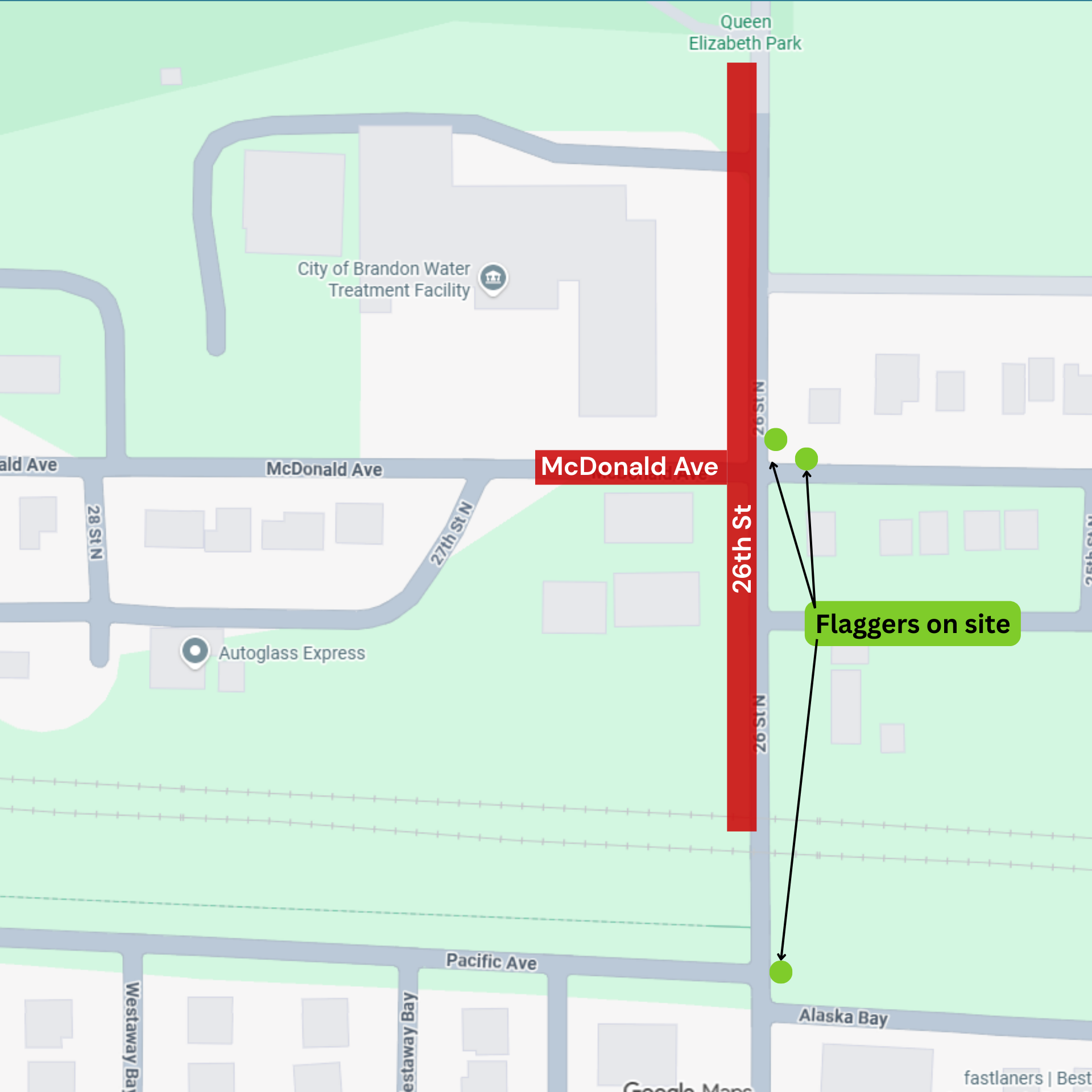 Partial Road Closure on 26th St
