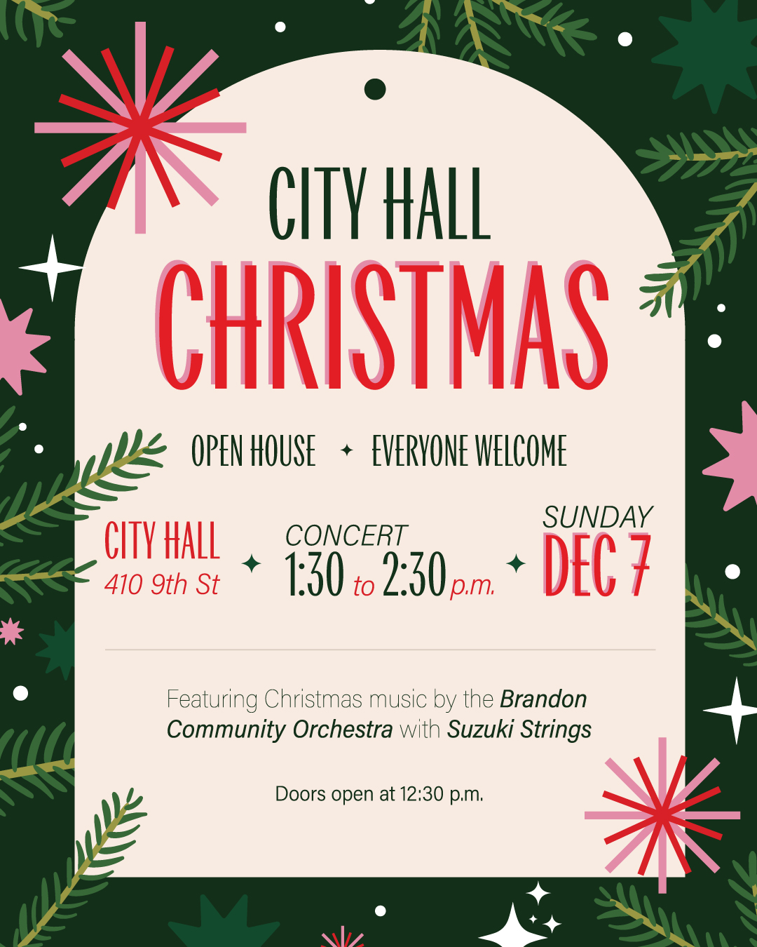 City Hall Christmas Open House