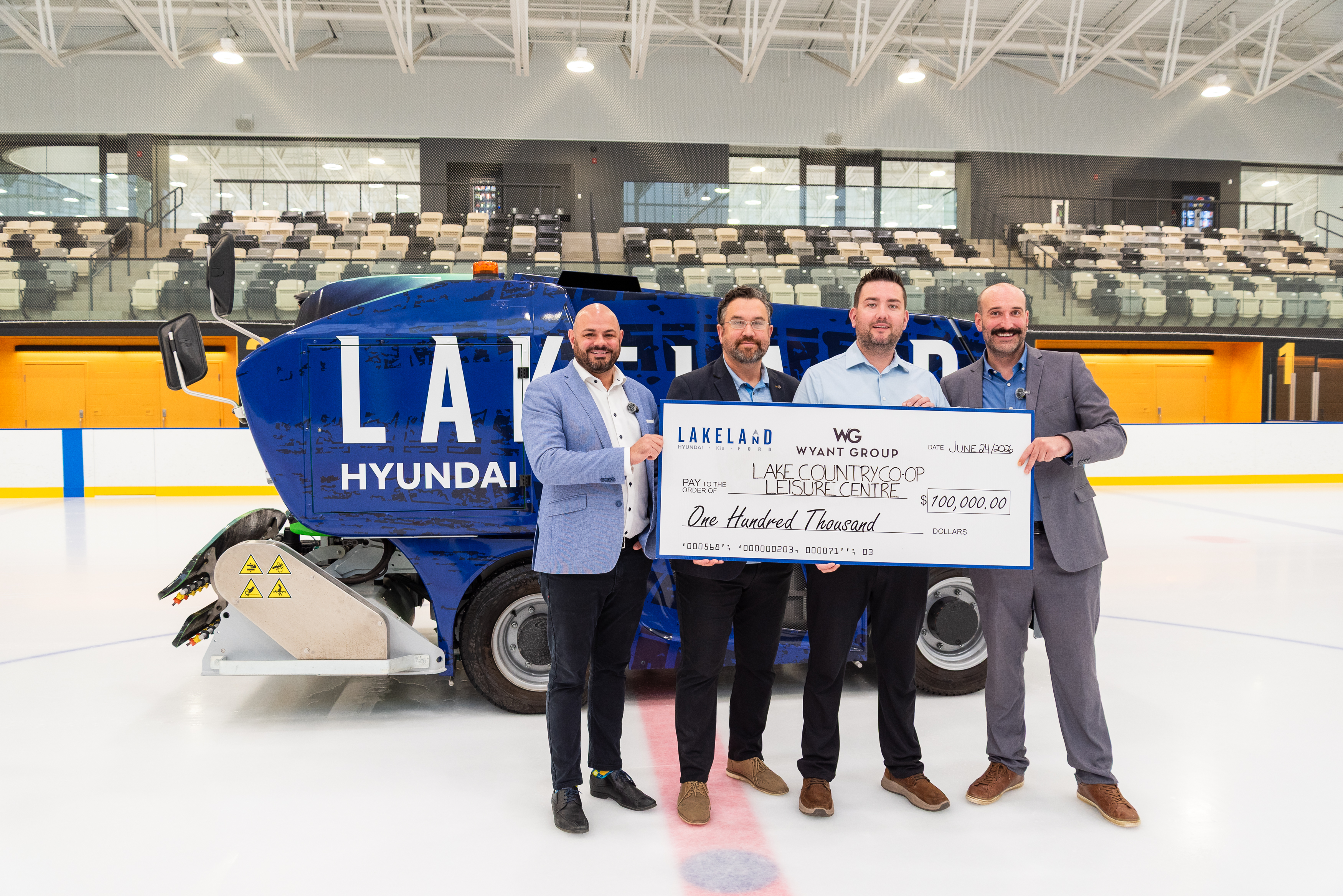 Wyant Group Sponsors Ice Resurfacer Photo