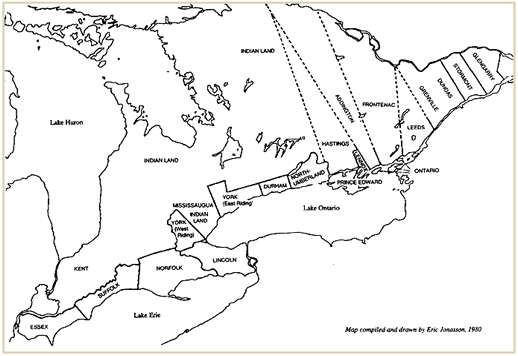 A boundary map of early Ontario