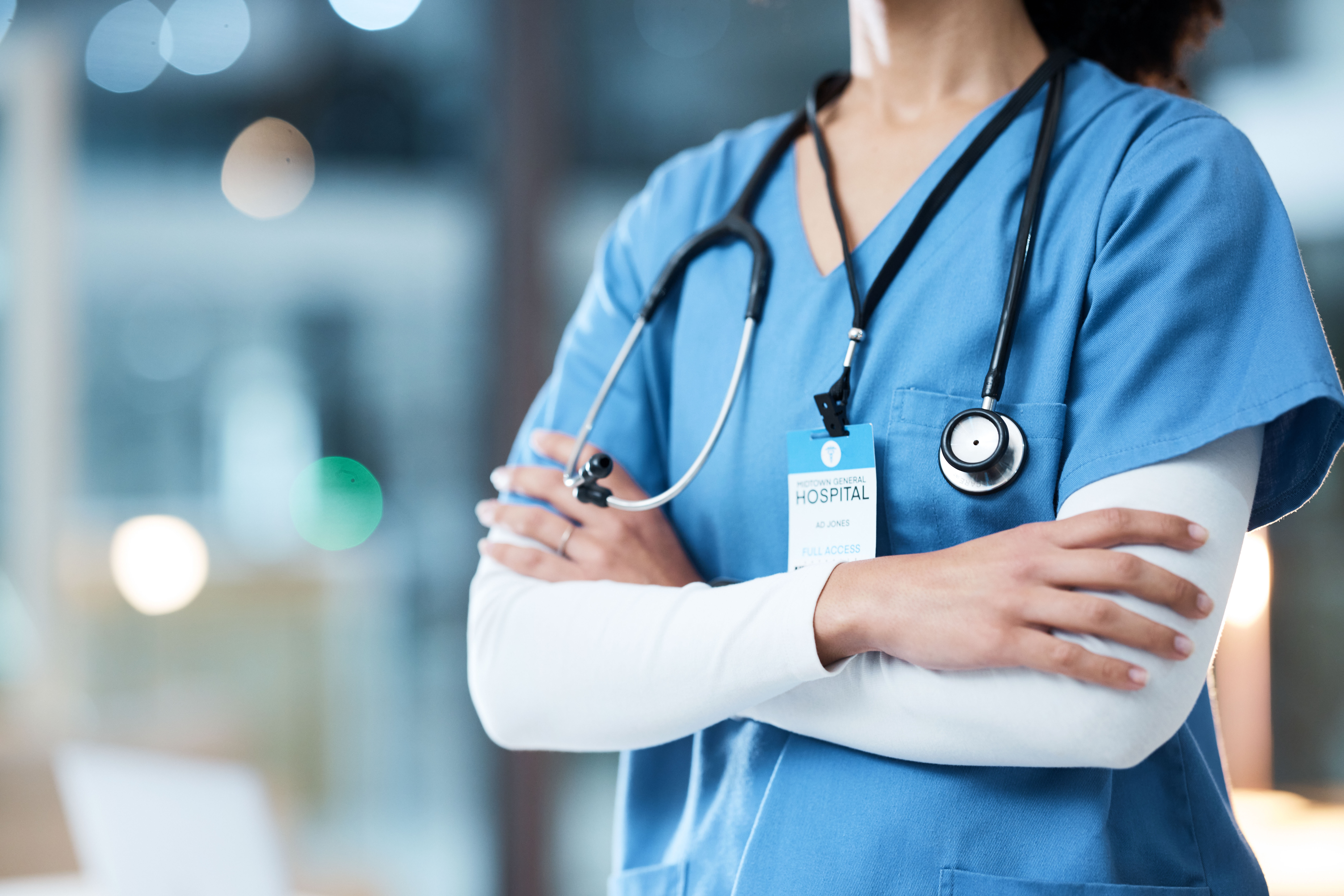 Woman Arms Crossed Doctor