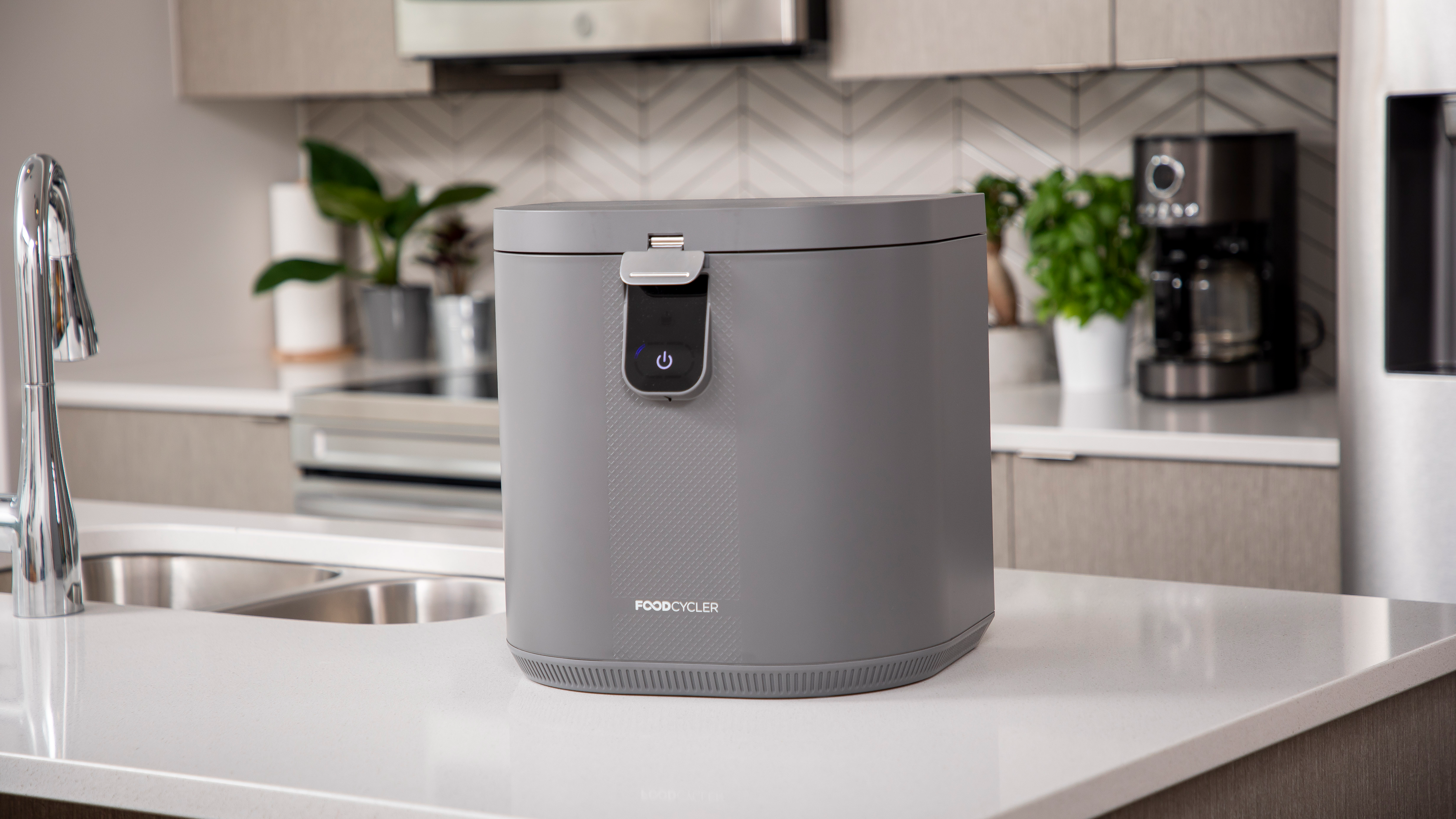 A foodCycler indoor composter on a countertop