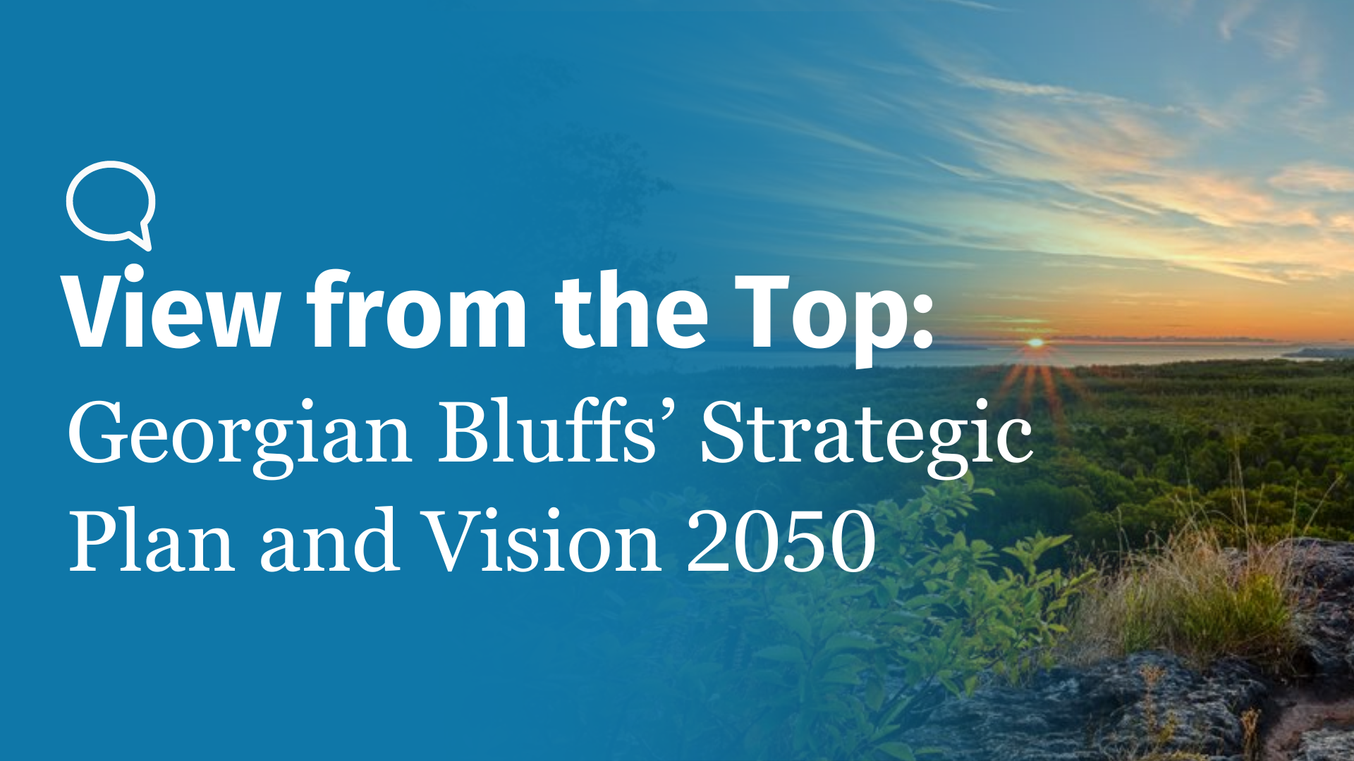 View from the Top: Georgian Bluff Strategic Plan and Vision 2050