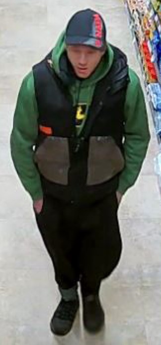 Photo of male suspect