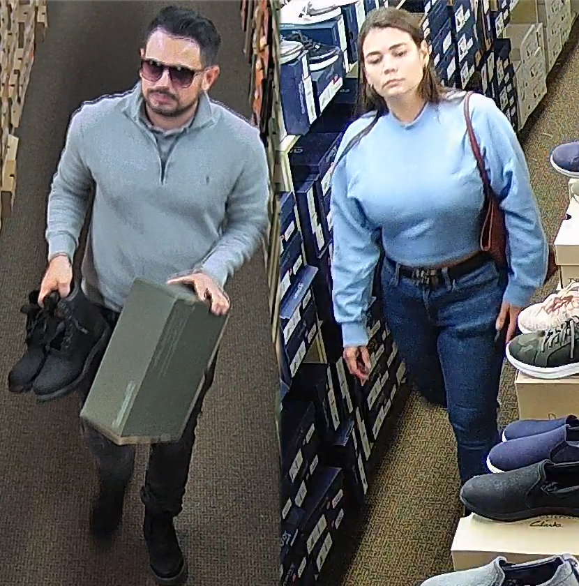 Photo of male and female suspects