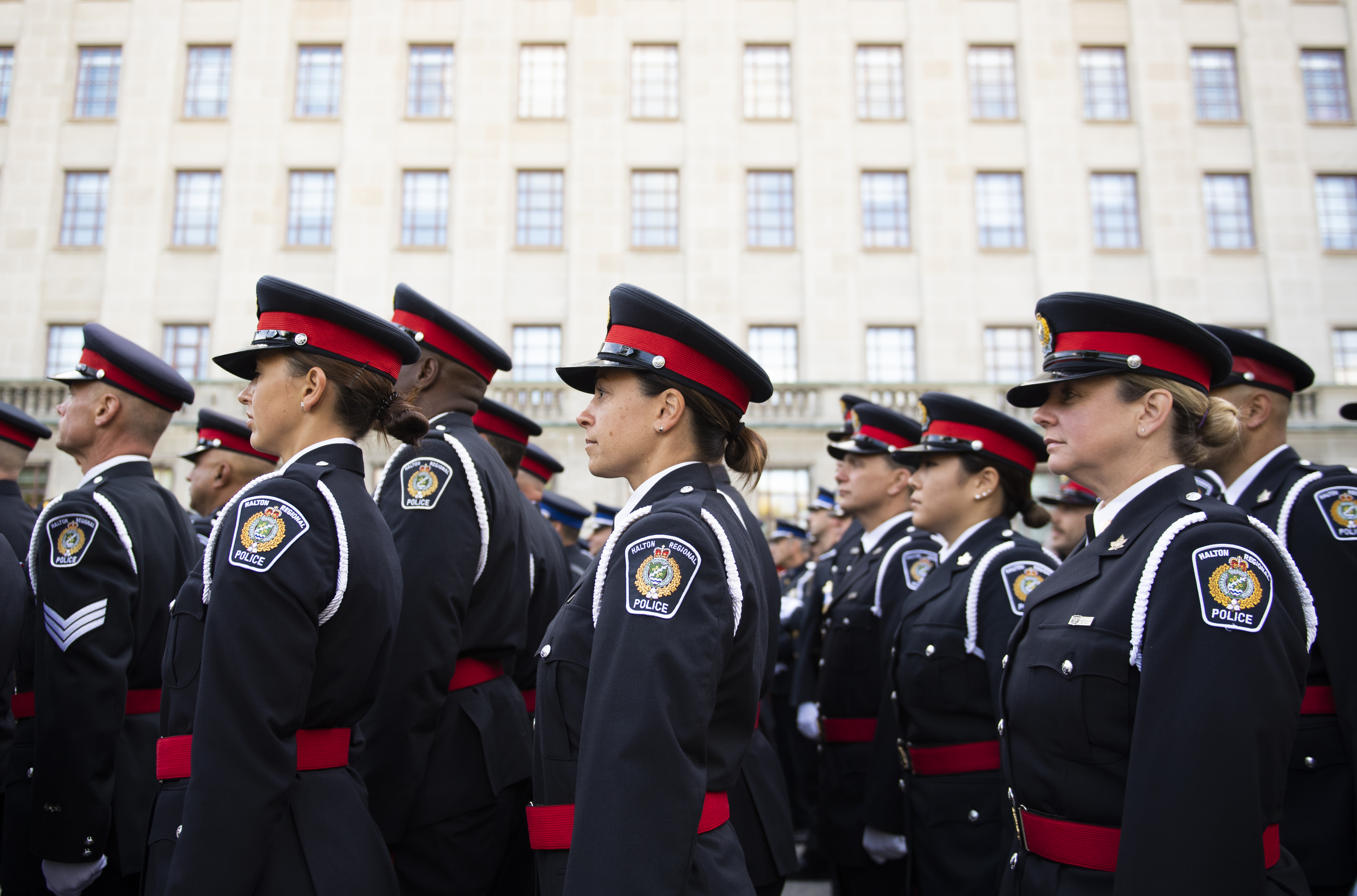 HRPS officers on parade