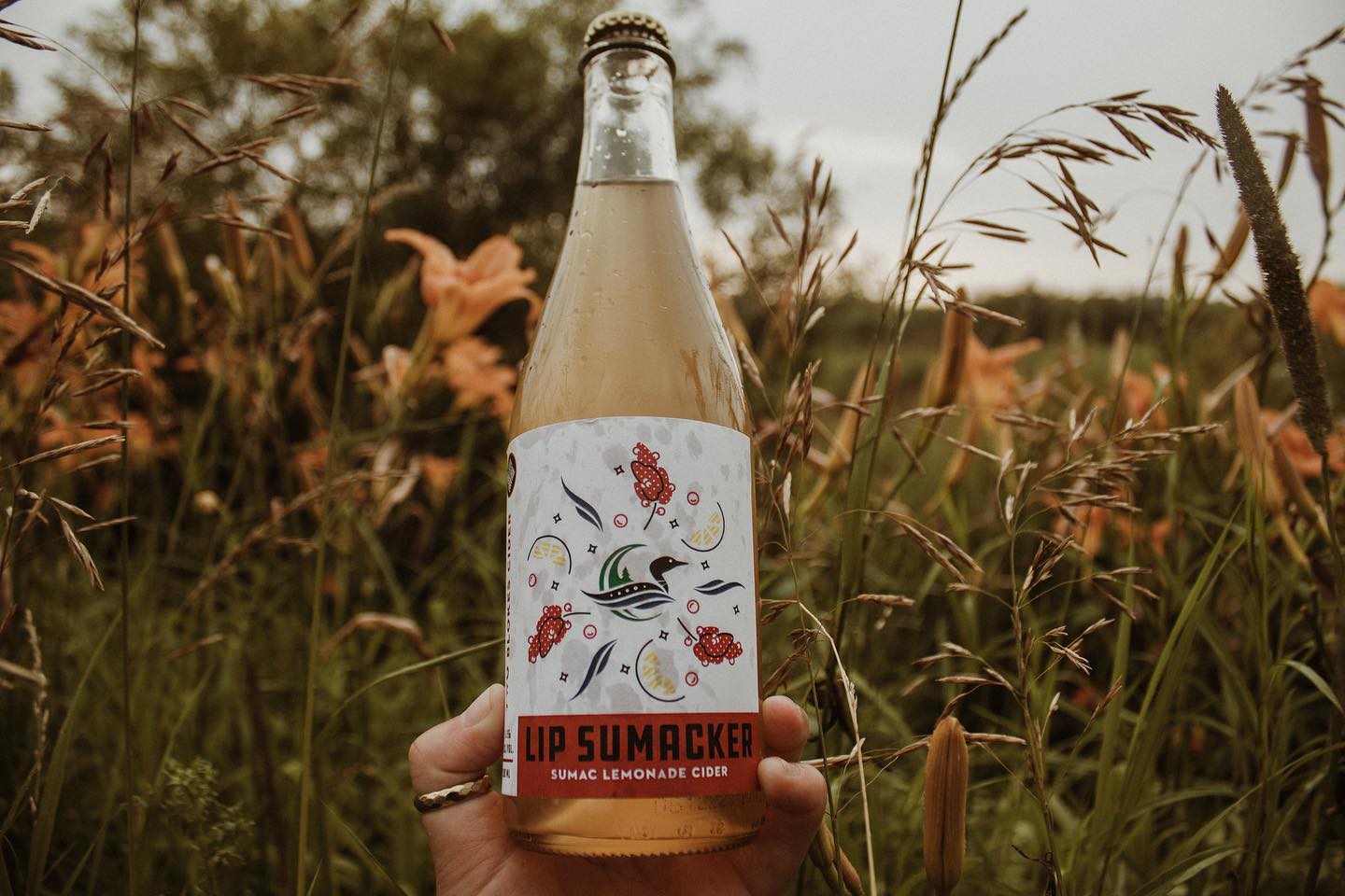 A bottle of the Two Blokes Cider Lip Sucker