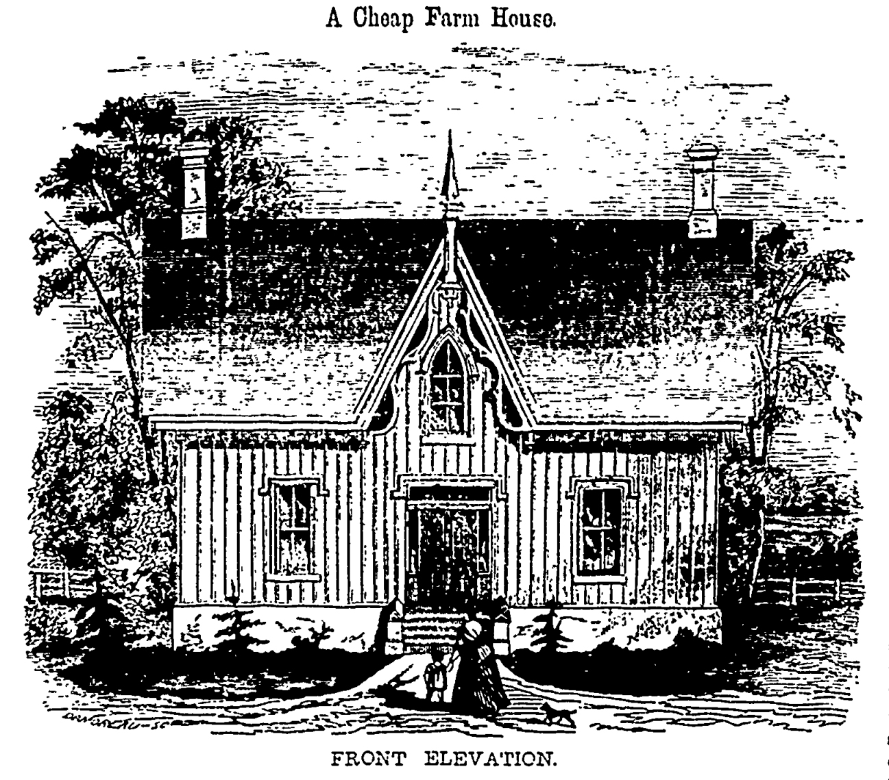 Small historic farmhouse