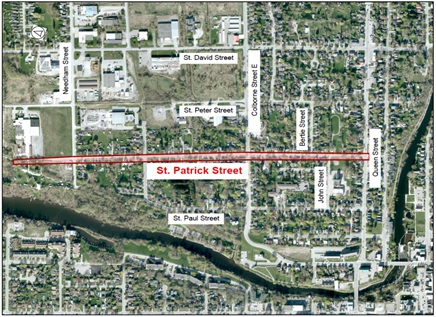 St. Patrick St map