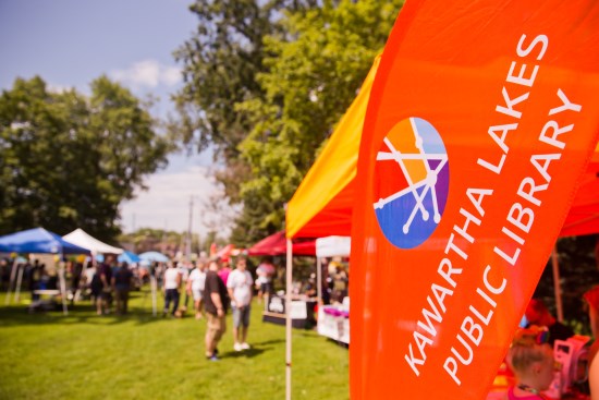 Kawartha Lakes Public Library tent at Pride in the Park