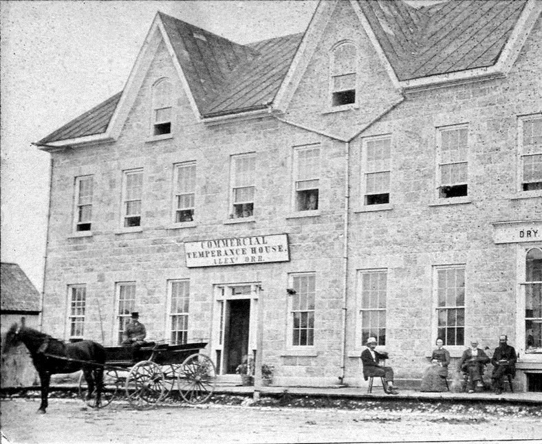 historic photo of commercial building