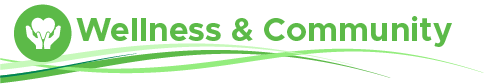 Wellness and Community Green Decorative Subheading