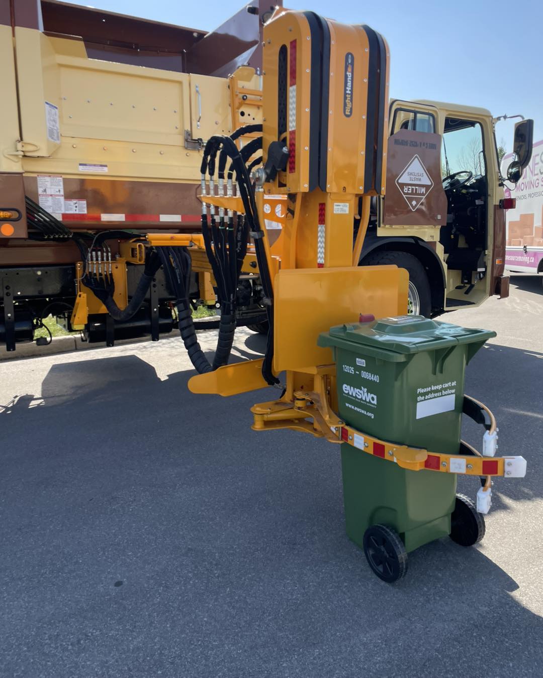 Truck and green bin example from EWSWA.
