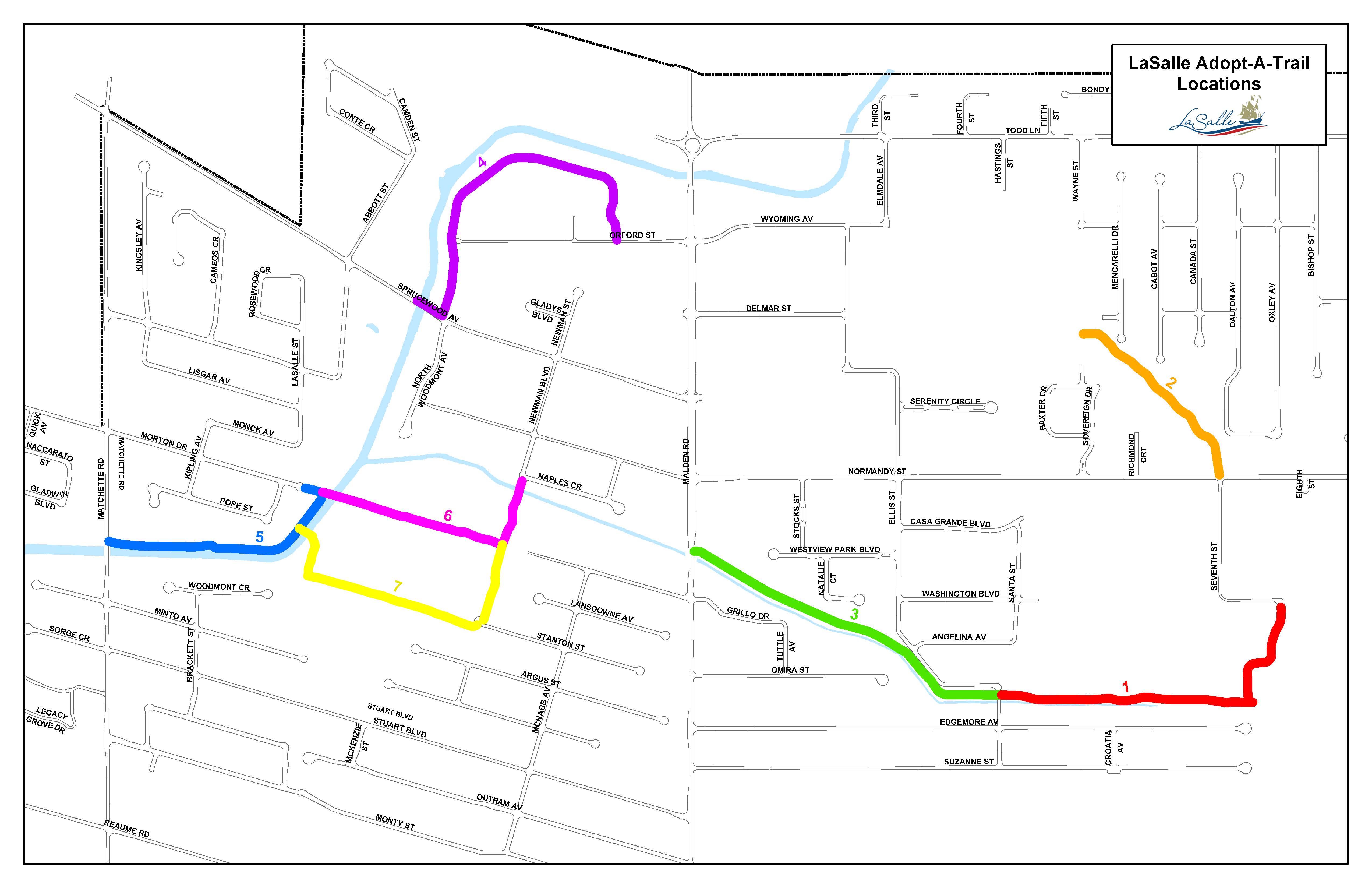 LaSalle Trail Map