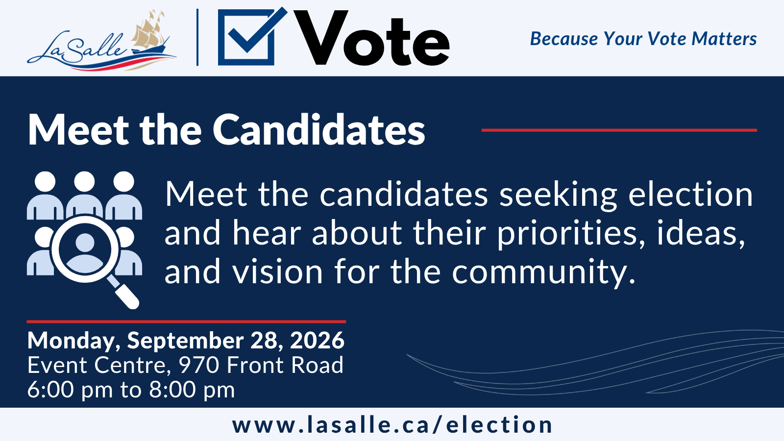 meet the candidates graphic