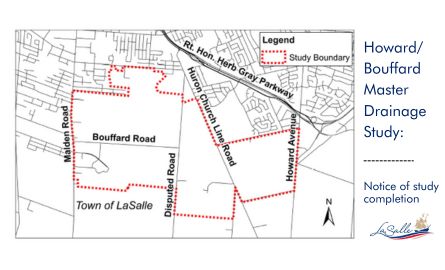 Graphic for hoard Bouffard master drainage study.