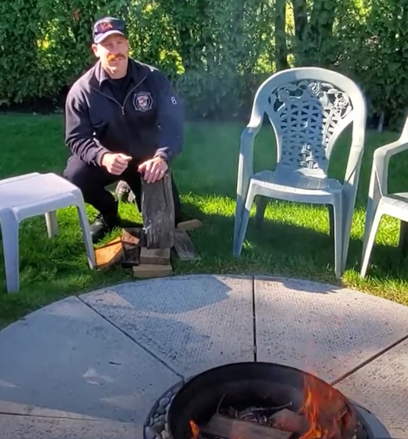 Kyle Cant, recreational outdoor fire demonstration.