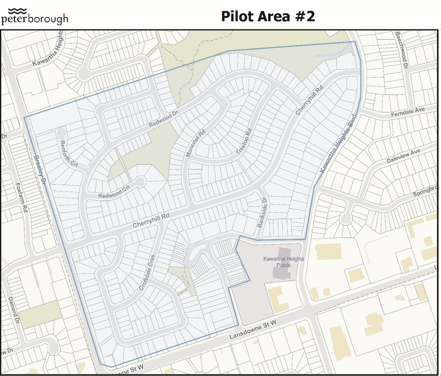 Map of Pilot Area two