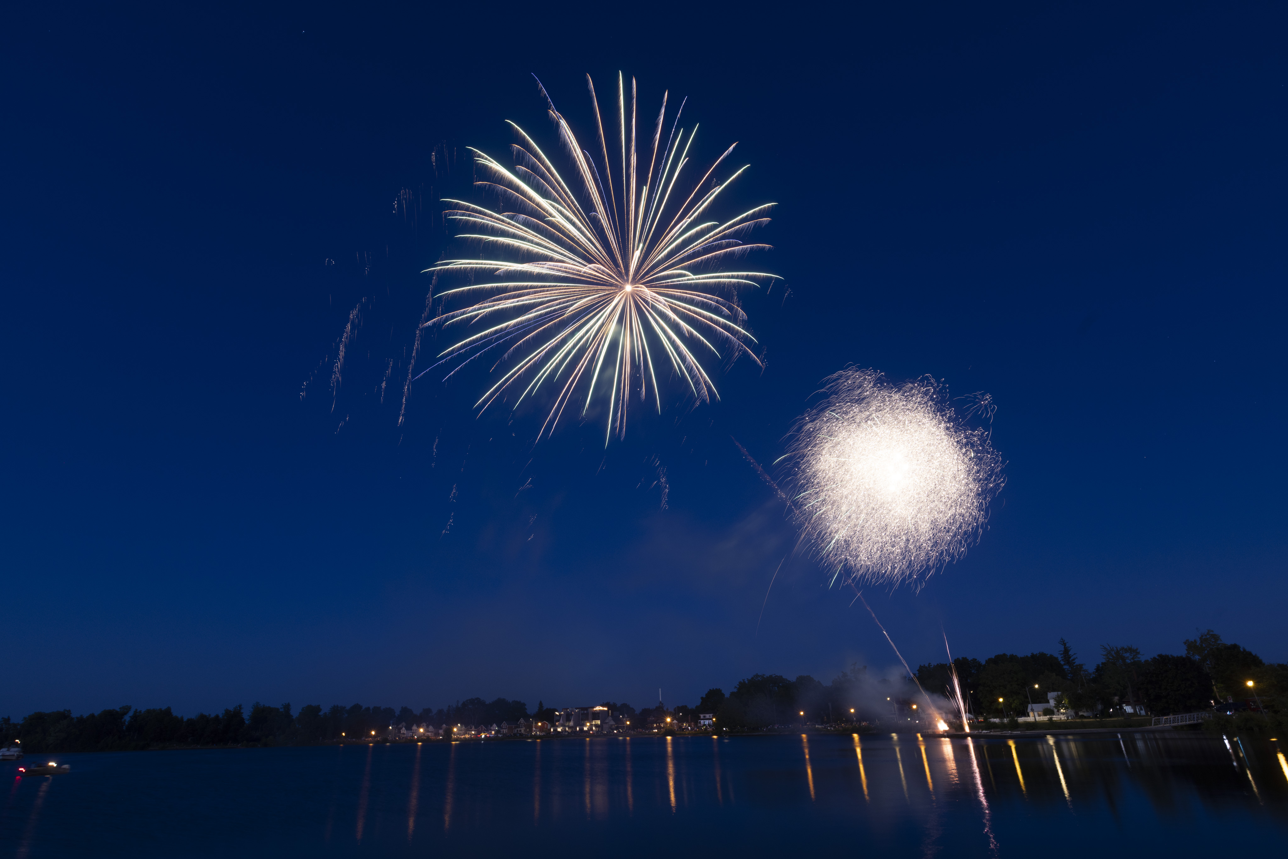 Fireworks over Del Crary