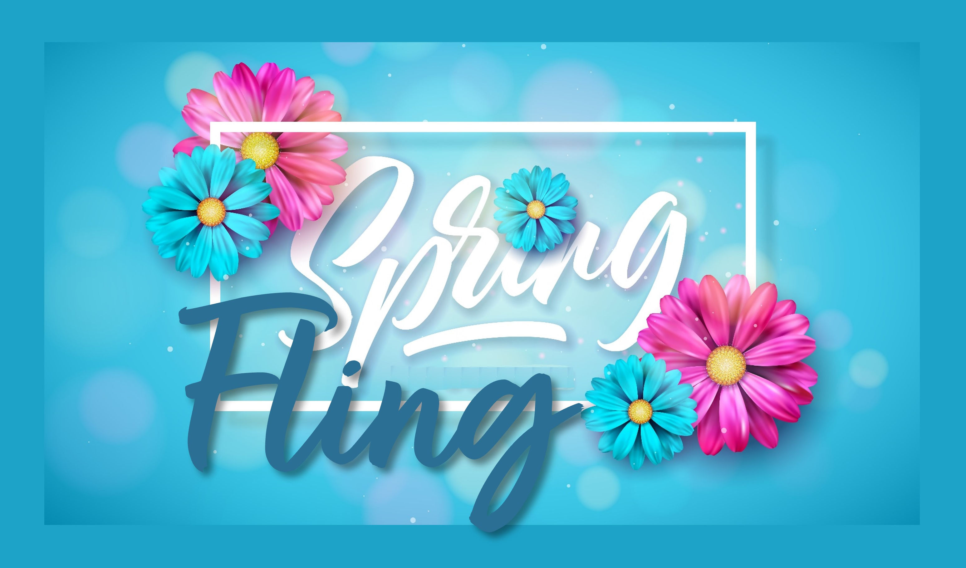 Poster advertising Spring Fling dance in Pakenham