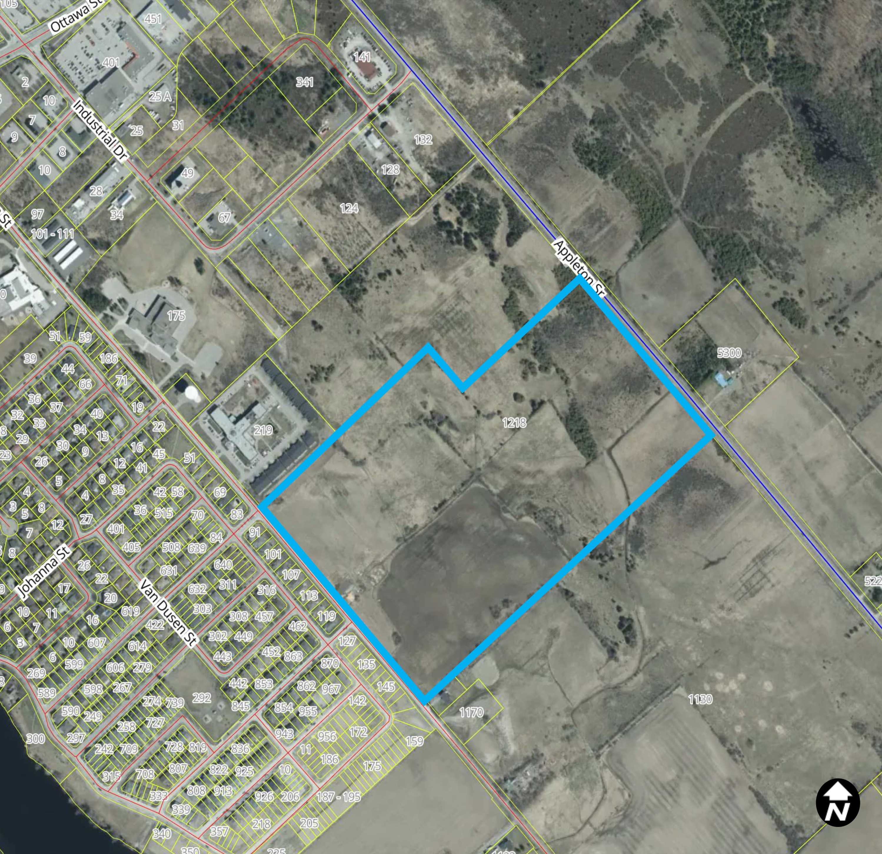 Satellite map of 1218 Old Almonte Road, Municipality of Mississippi Mills