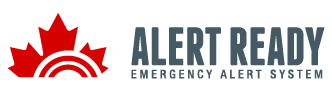 Red logo with text 'Alert Ready Emergency Alert System'