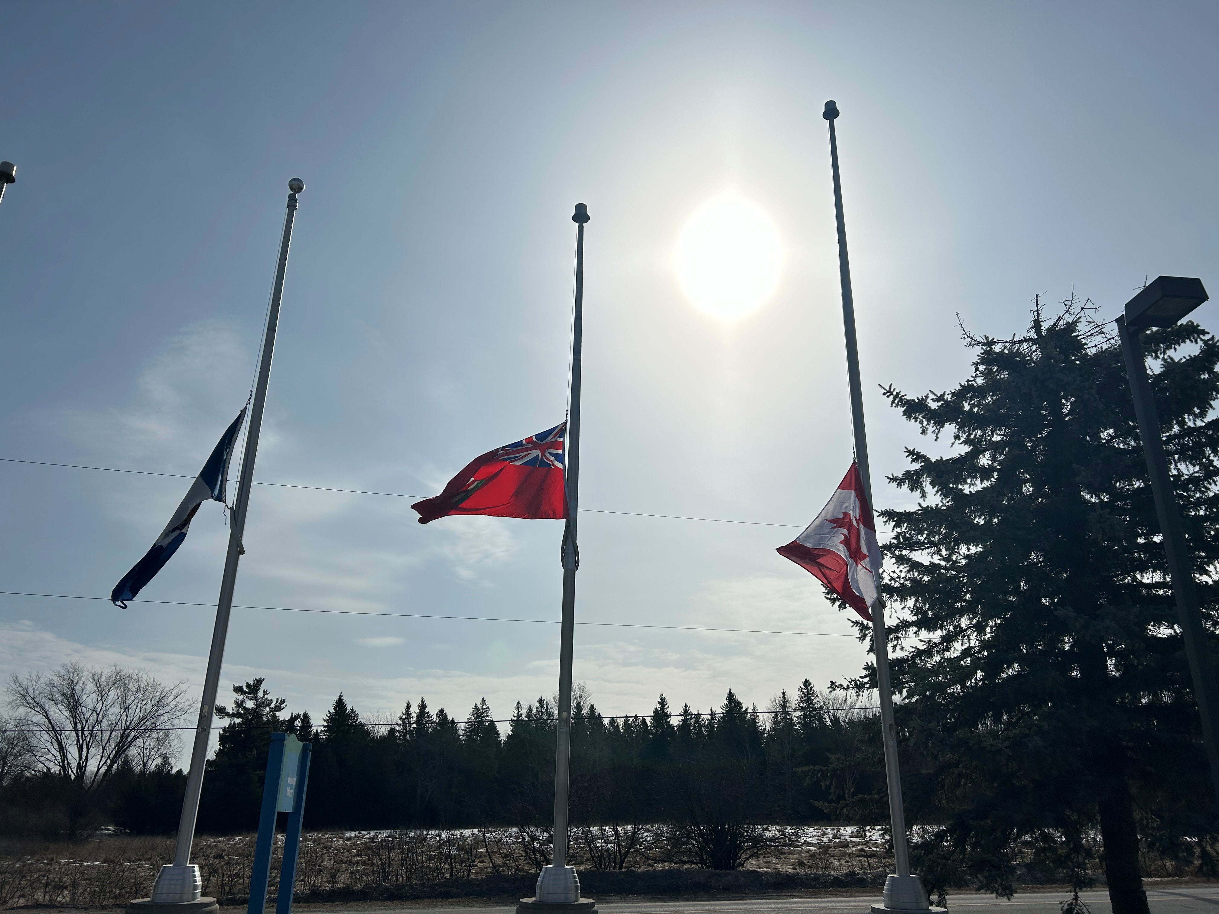 Municipal Flags Half Masted