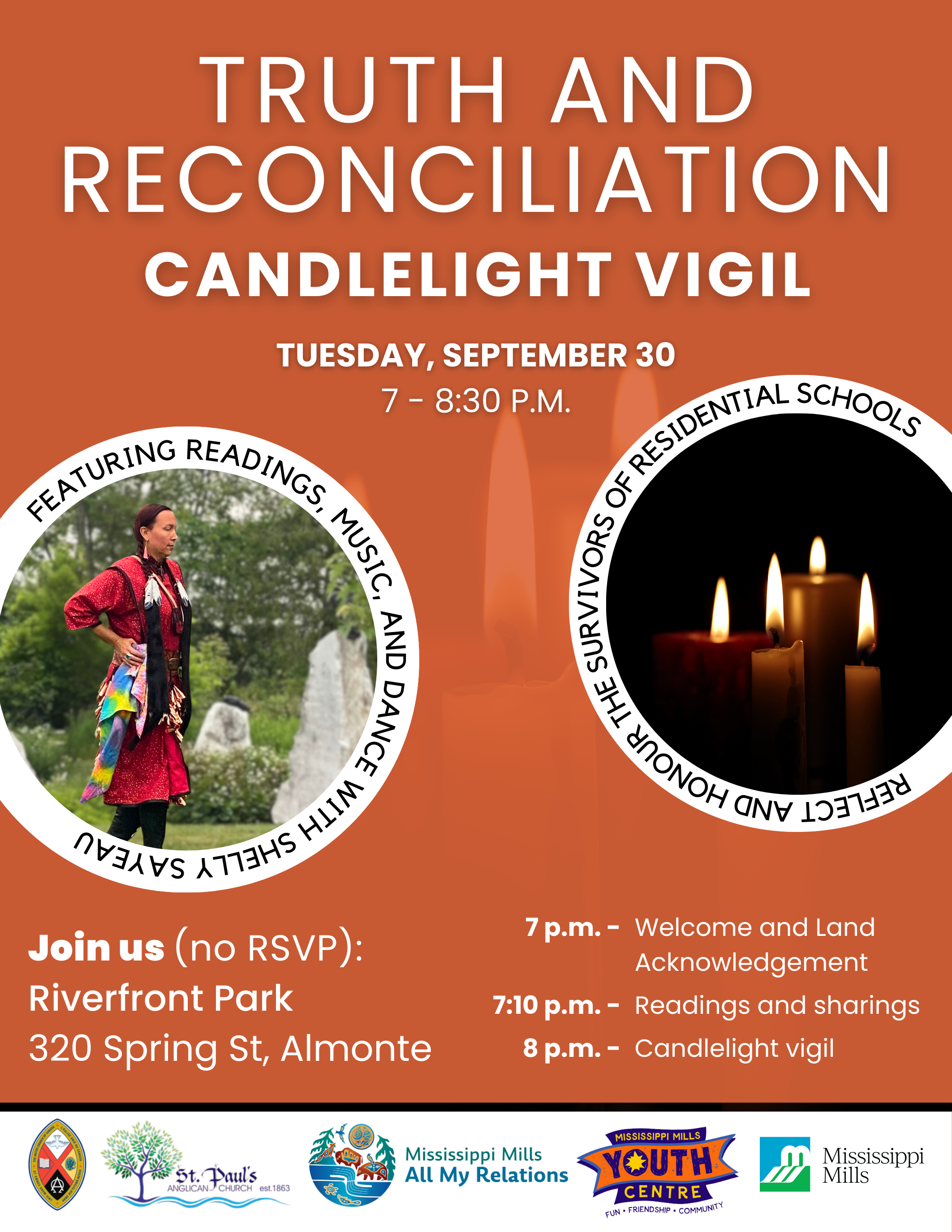 2025 Truth and Reconciliation Candlelight Vigil Poster