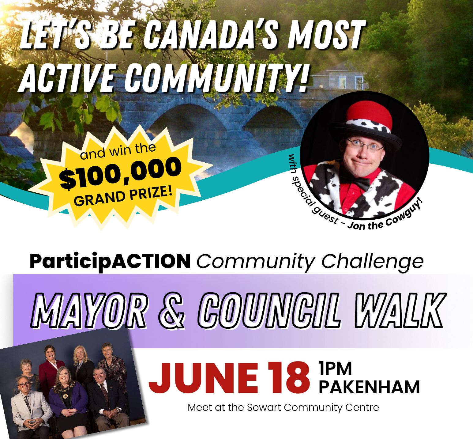 Promo for ParticipACTION Community Challenge Walk in Pakenham June 18
