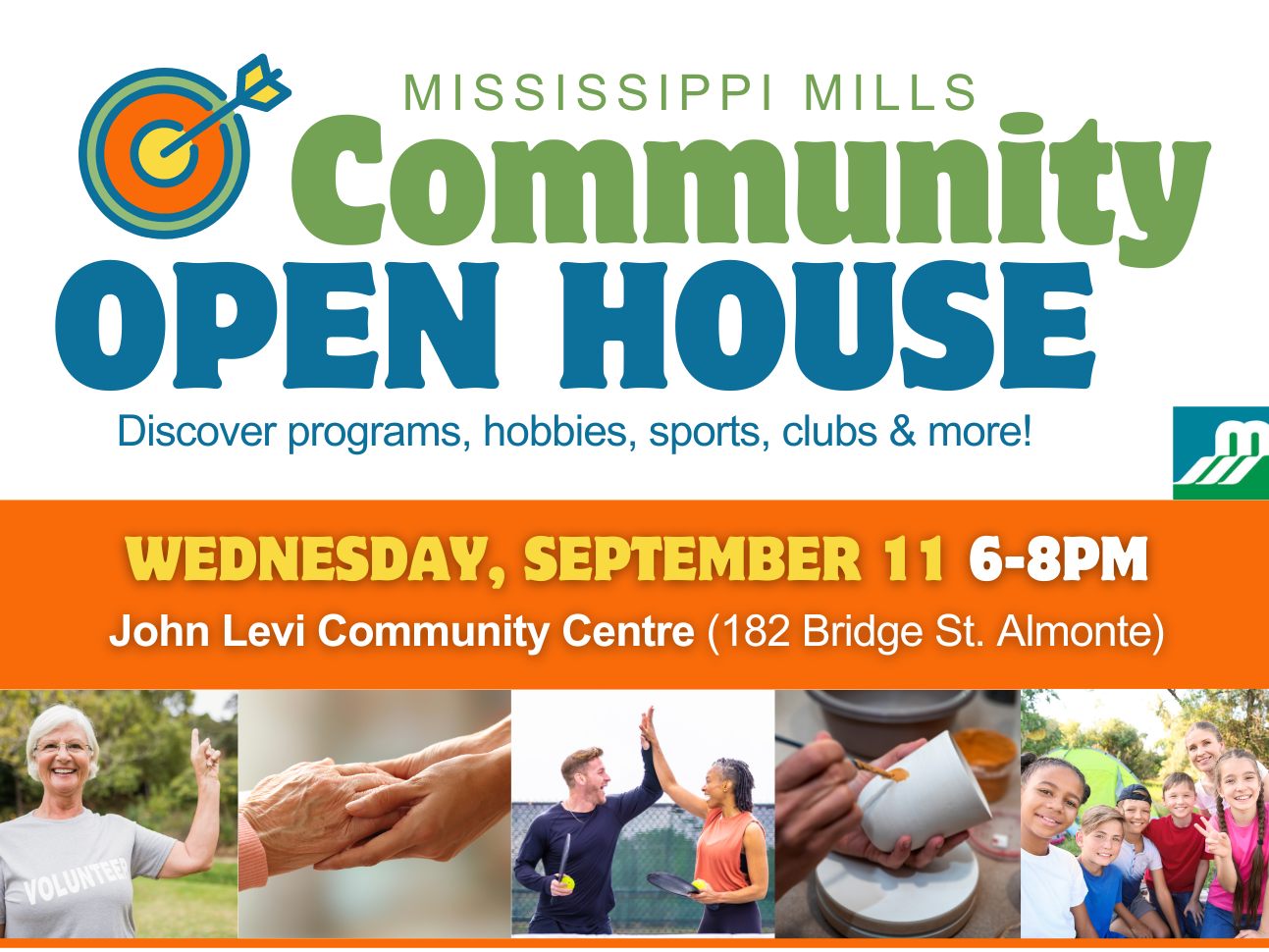 Poster advertising Mississippi Mills Community Open House