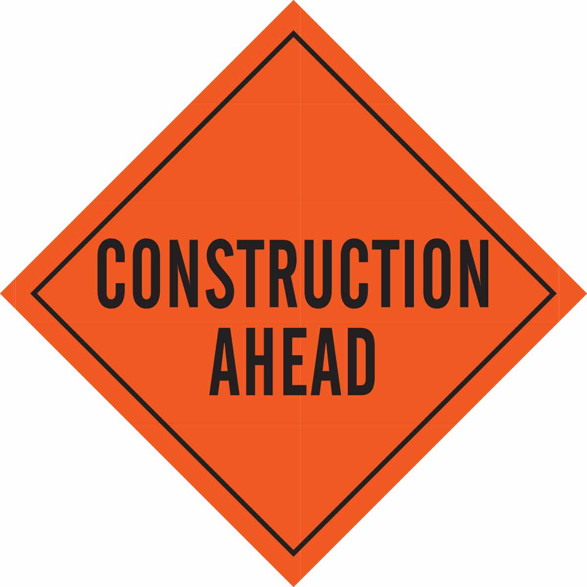 Construction Ahead Sign