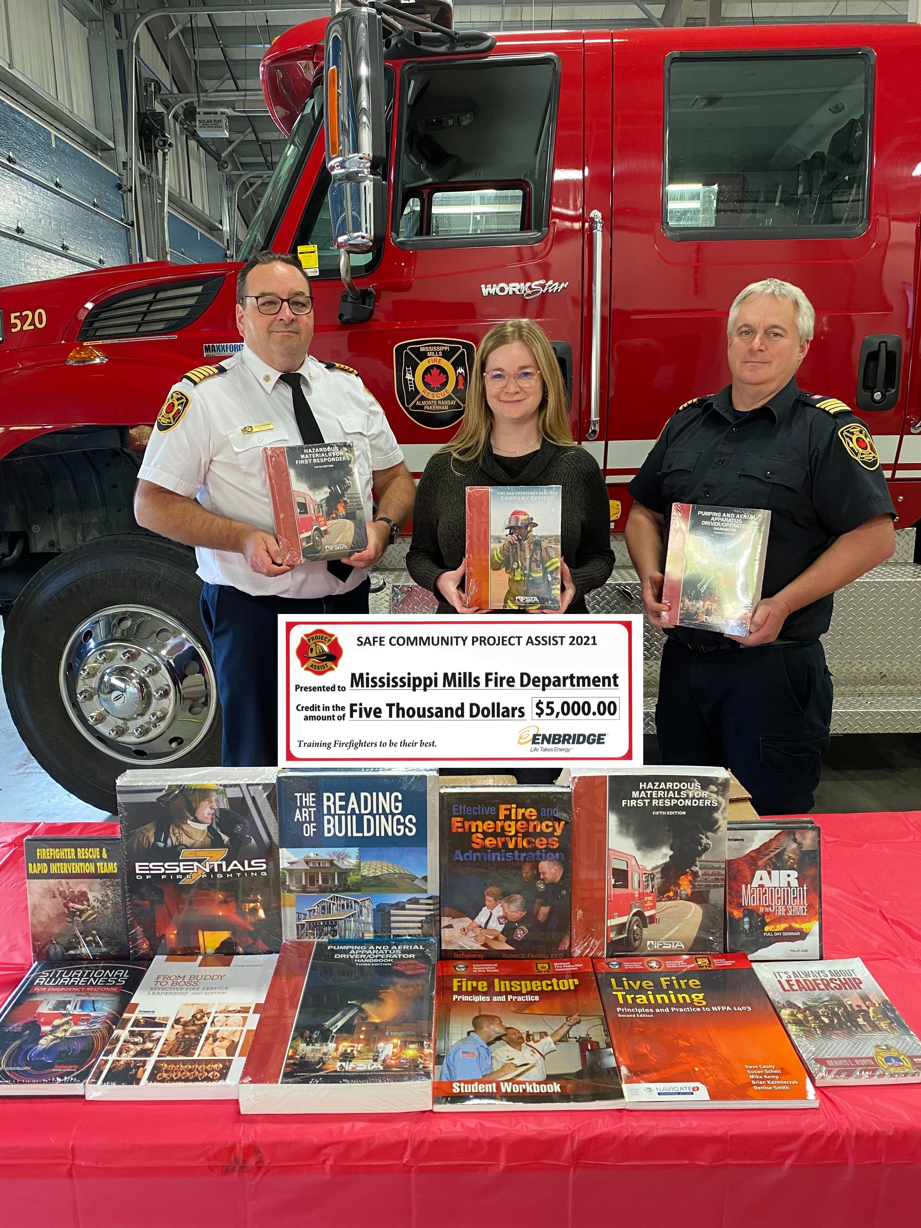 Mississippi Mills Fire Department Receives Donation from Enbridge Gas
