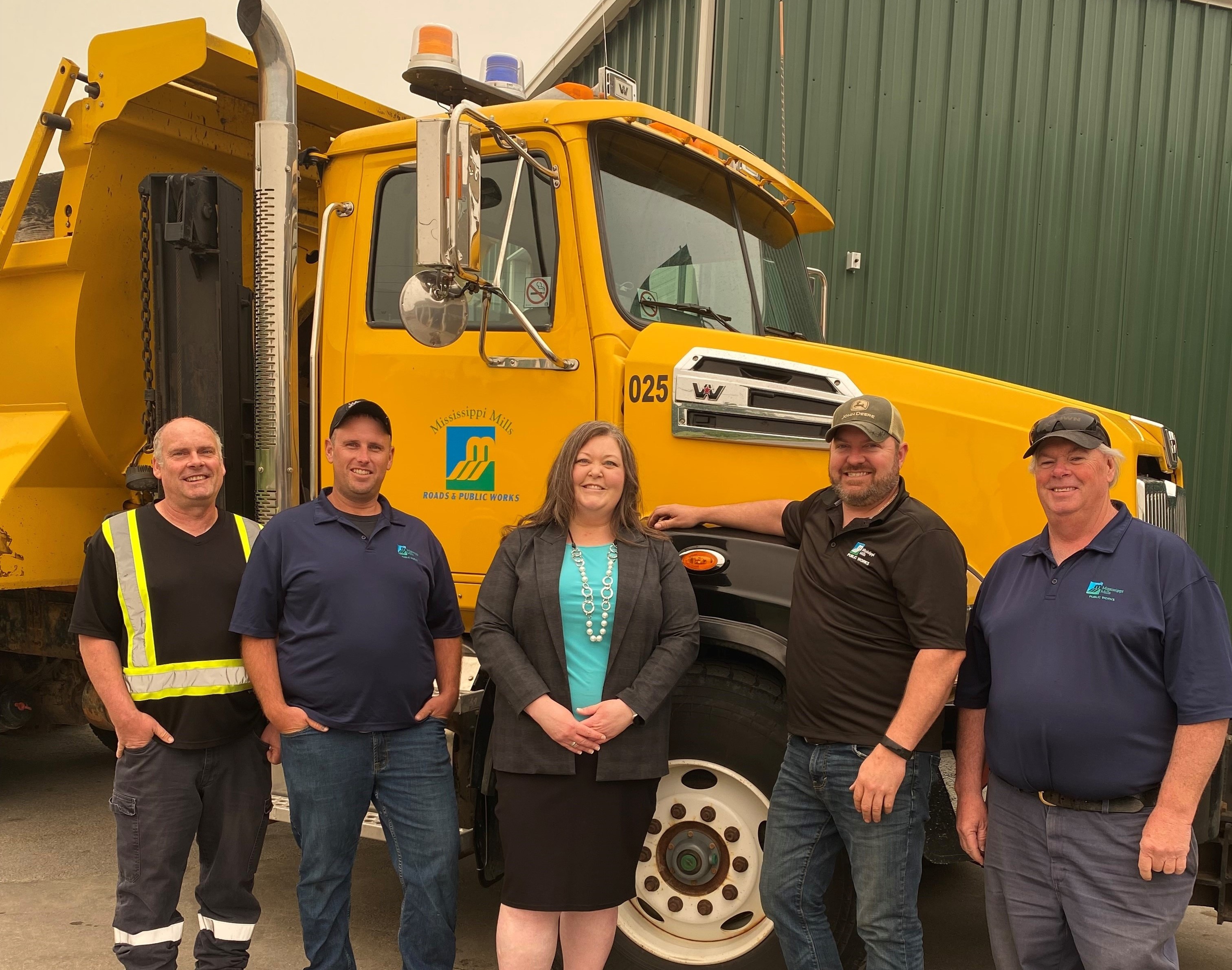 Mayor Lowry with Truck Roadeo participants