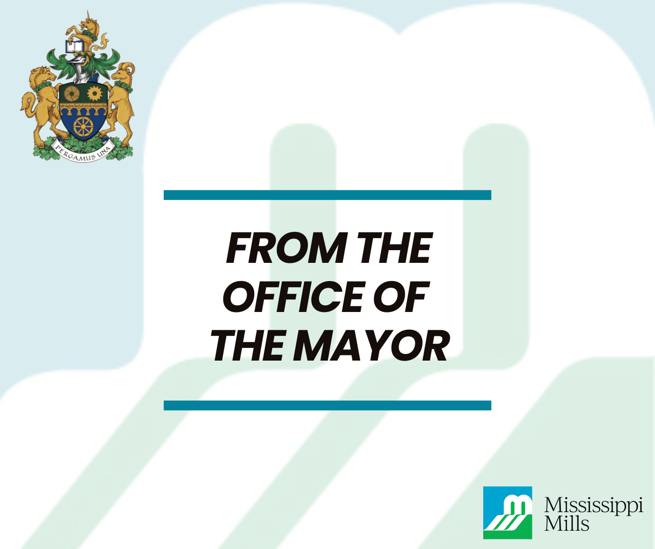 Graphic with text 'From the Office of the Mayor'