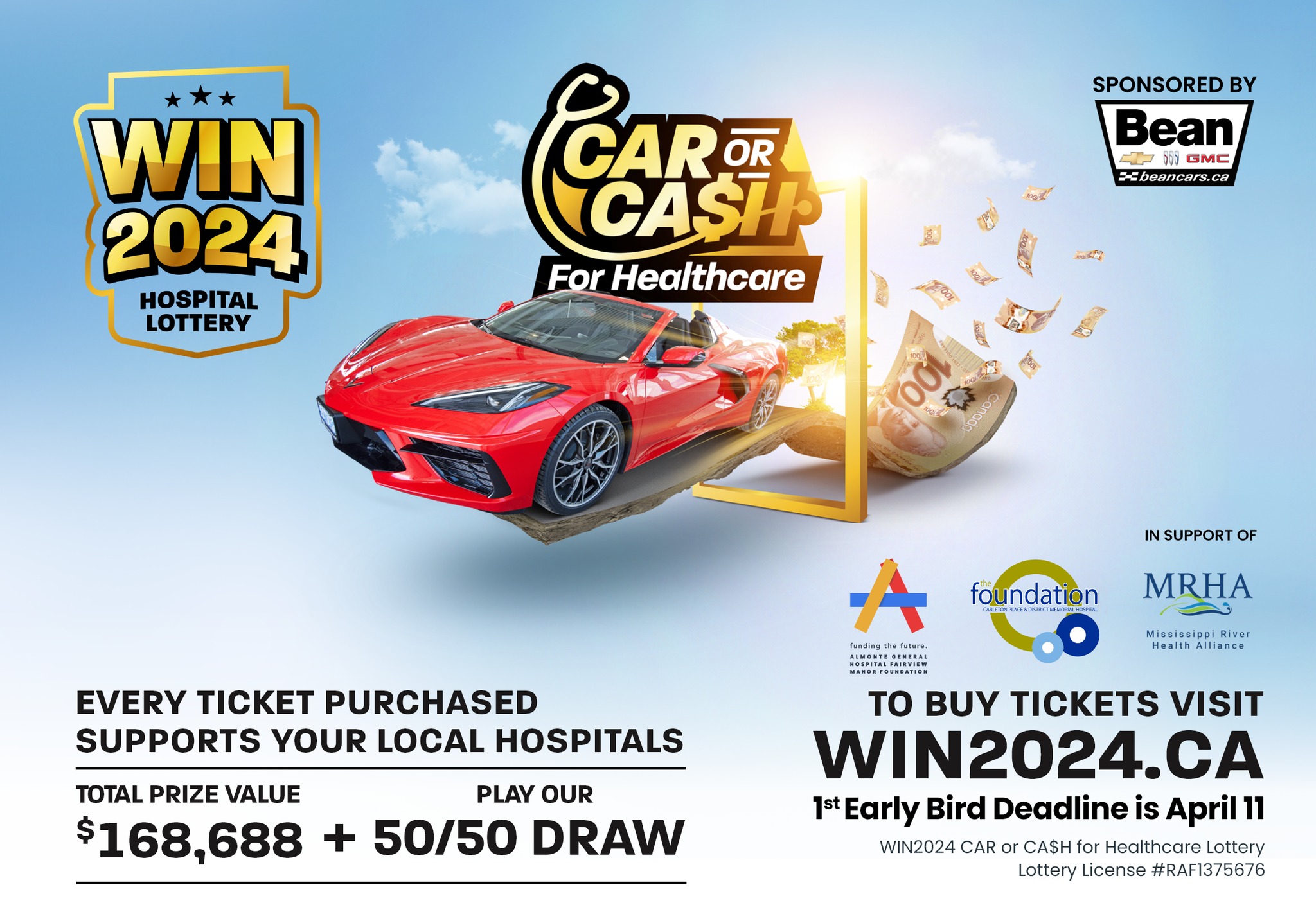 Graphic advertising WIN2024 Hospital Lottery