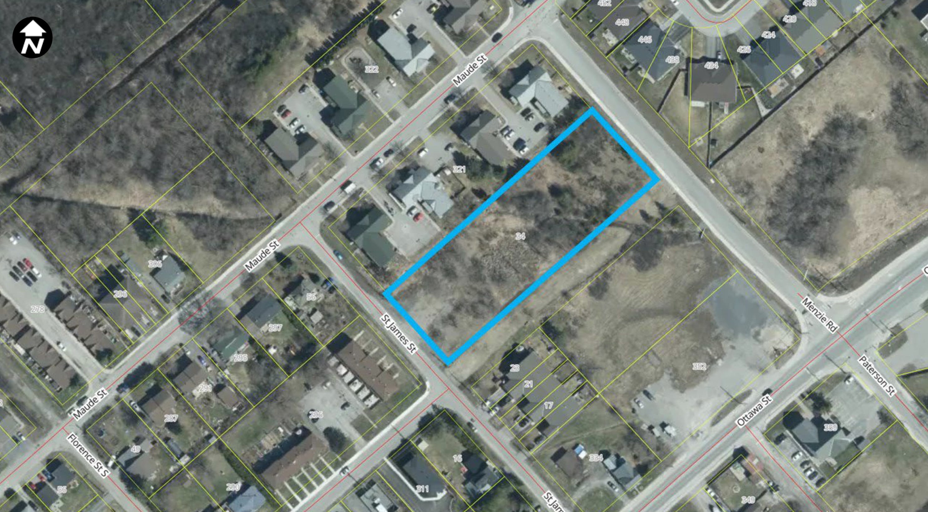 Satellite view of 34 Victoria Street, Town of Almonte, Municipality of Mississippi Mills