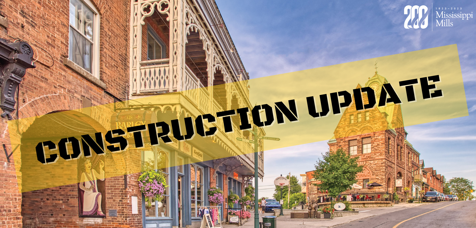 Downtown Almonte Construction update graphic
