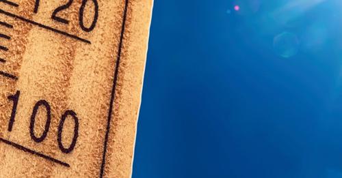 close-up of thermometer