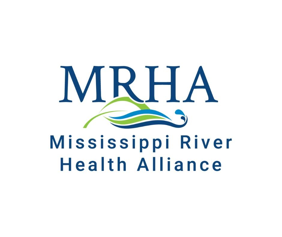 Blue and green Mississippi River Health Alliance logo