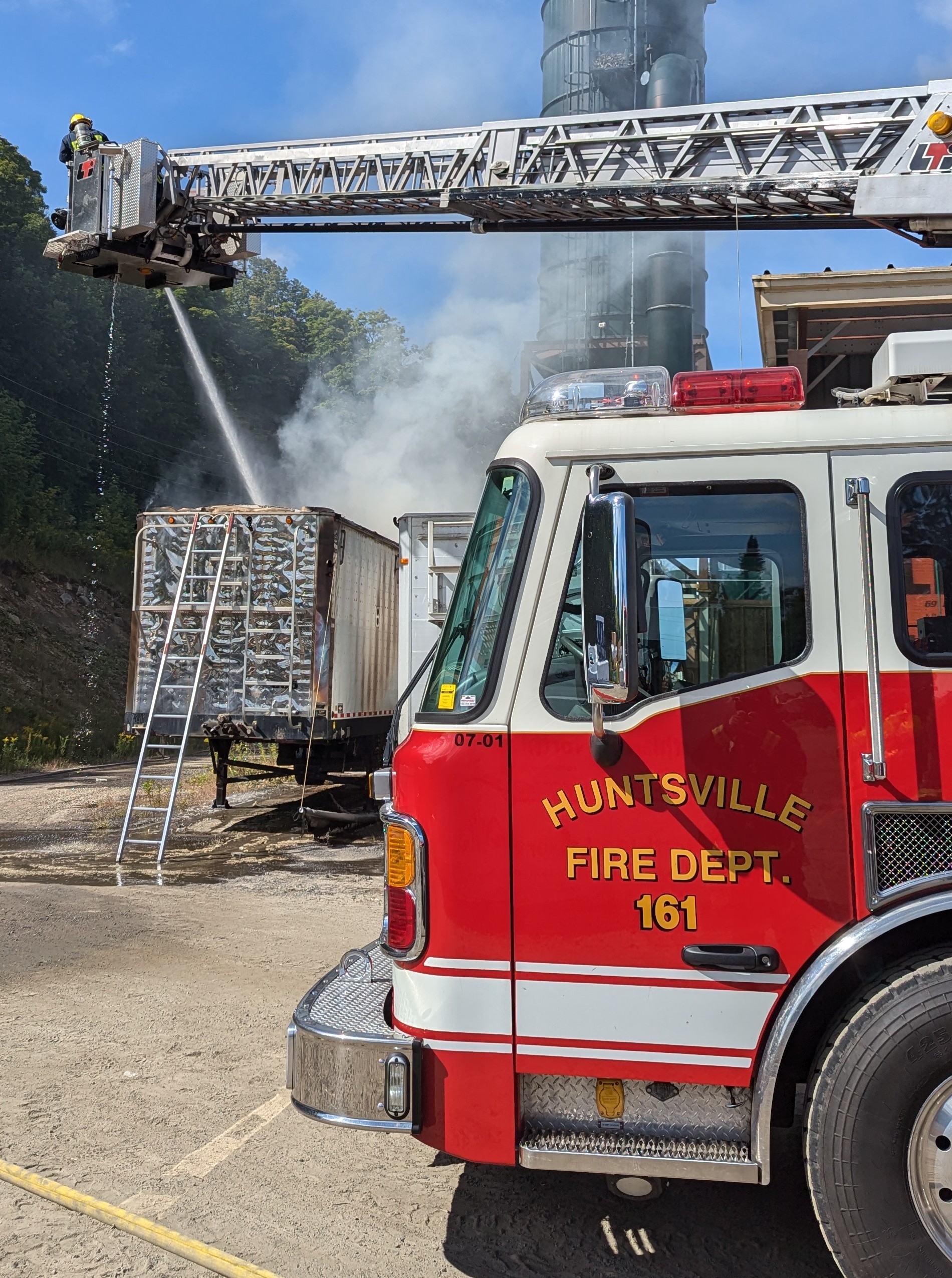 Tractor Trailer Fire Marsh Rd W Huntsville