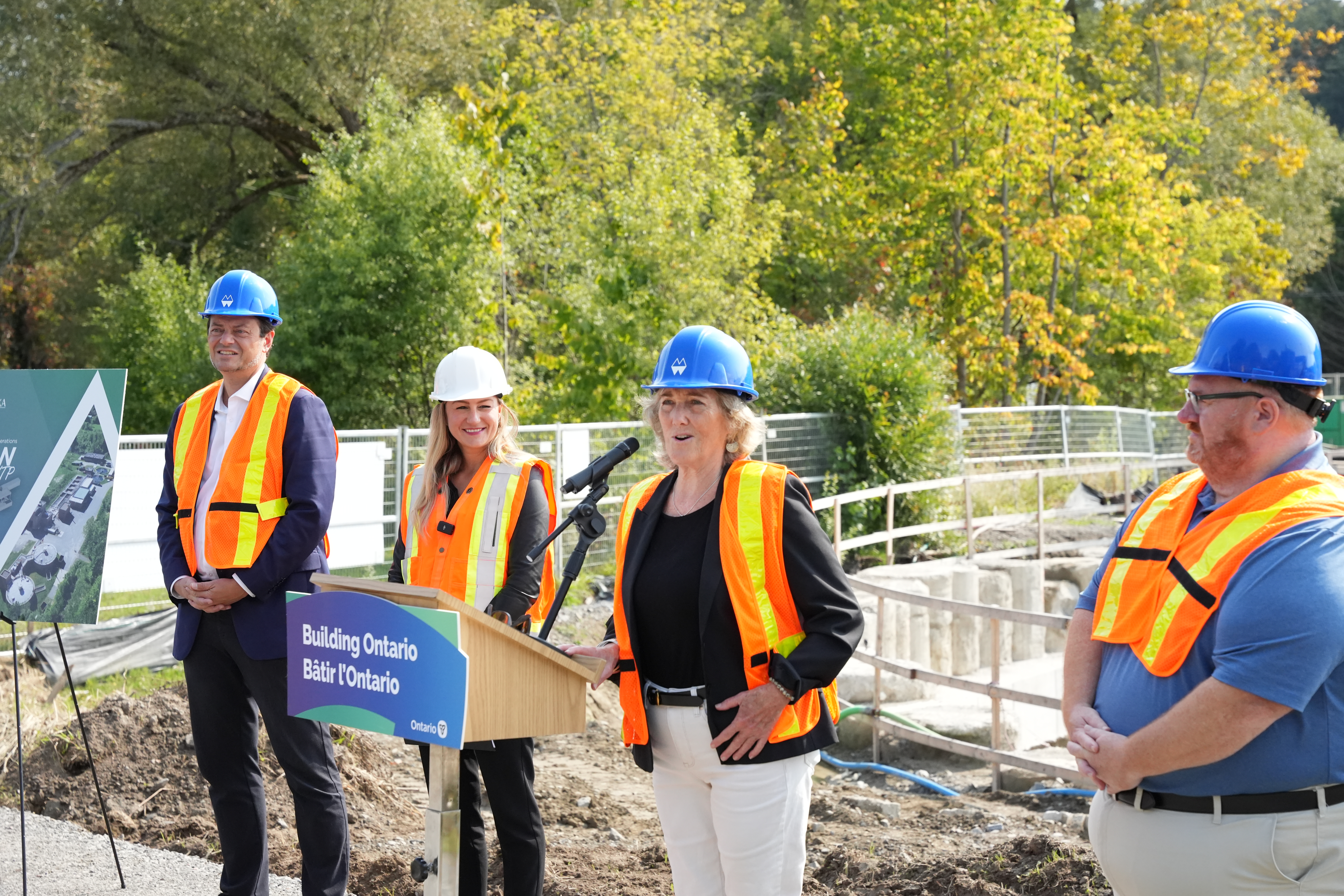 Wastewater Funding Announcement District Province Mayor