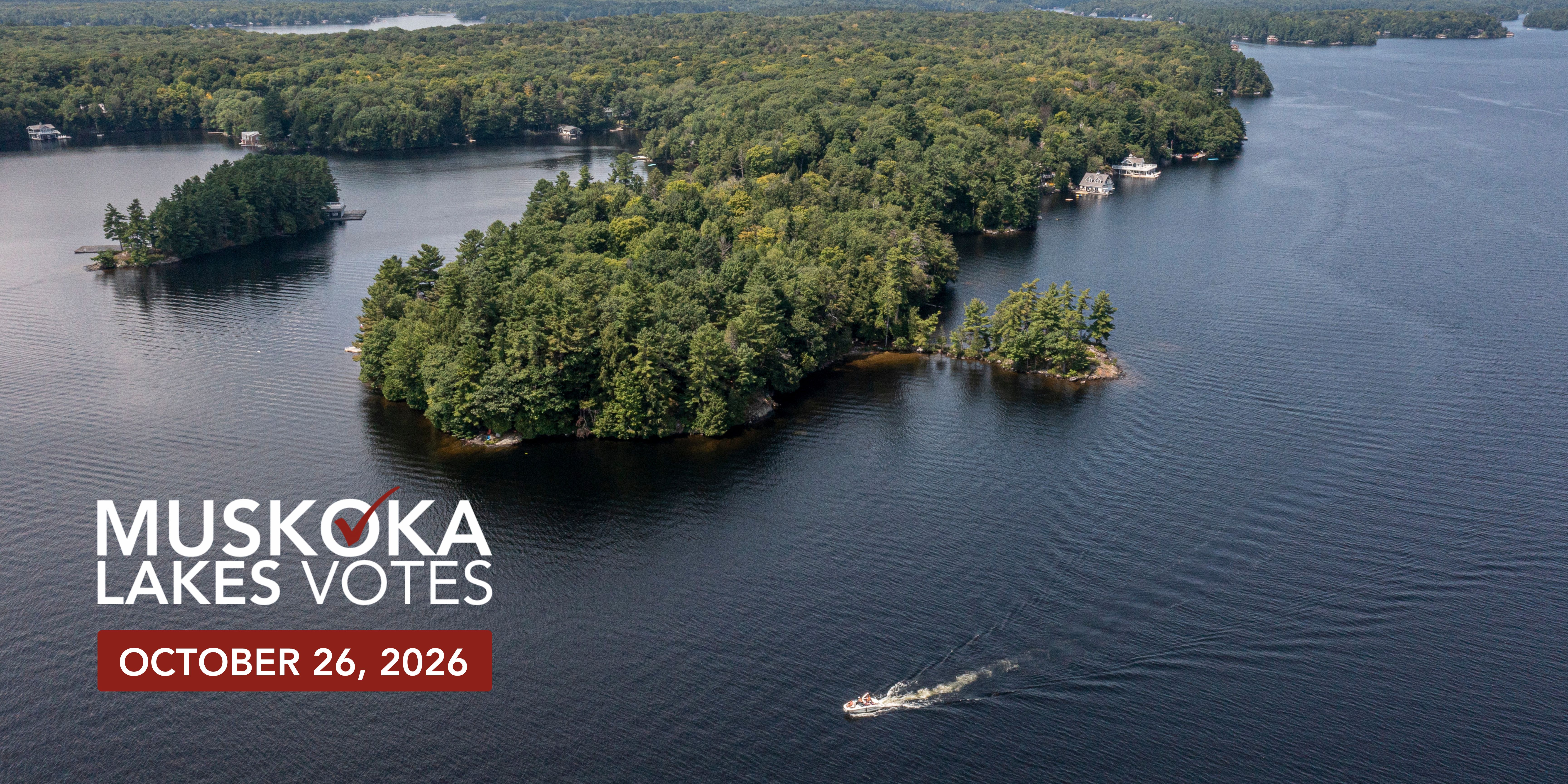 aerial view of lake and forest