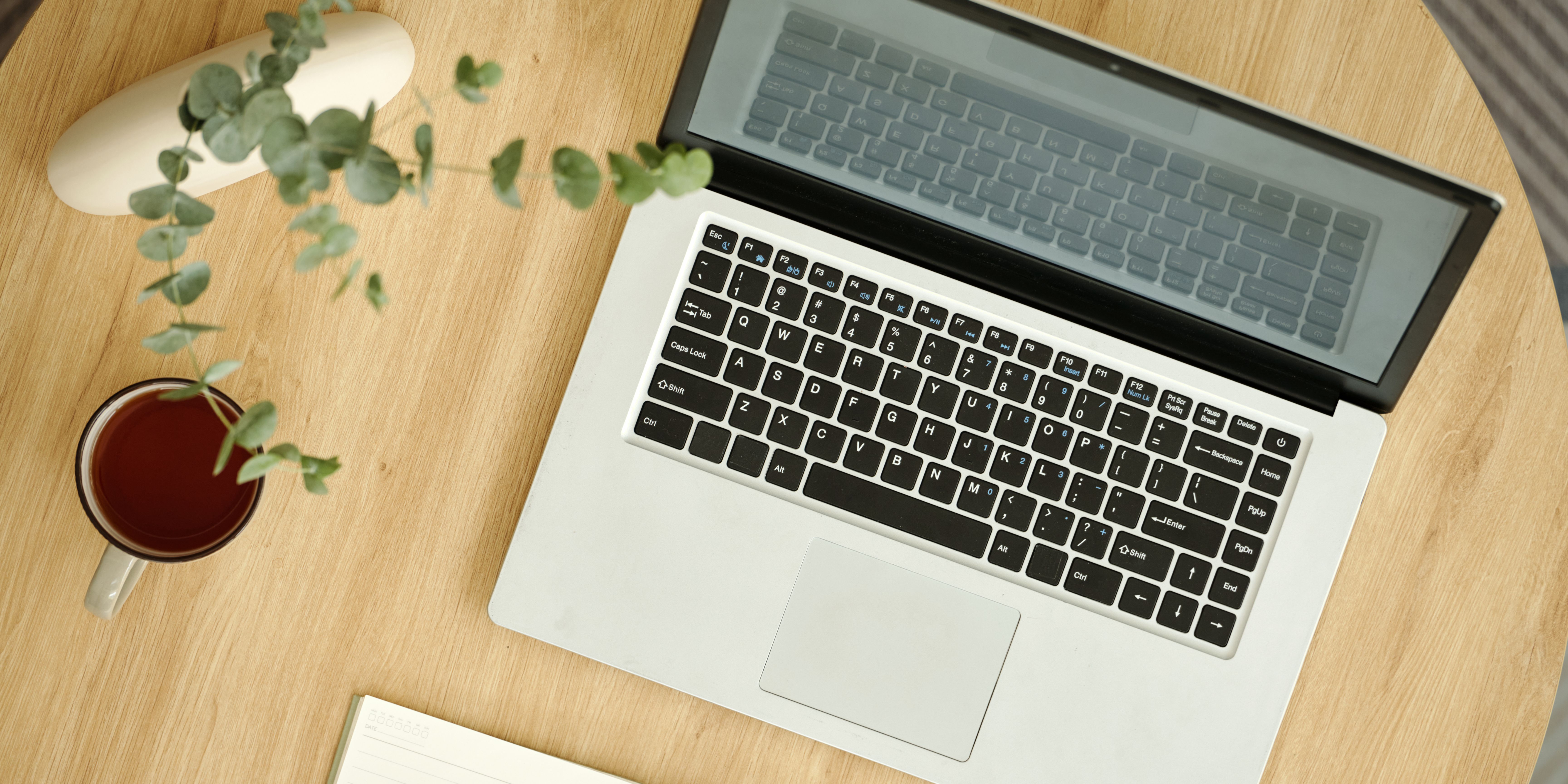 computer on desk