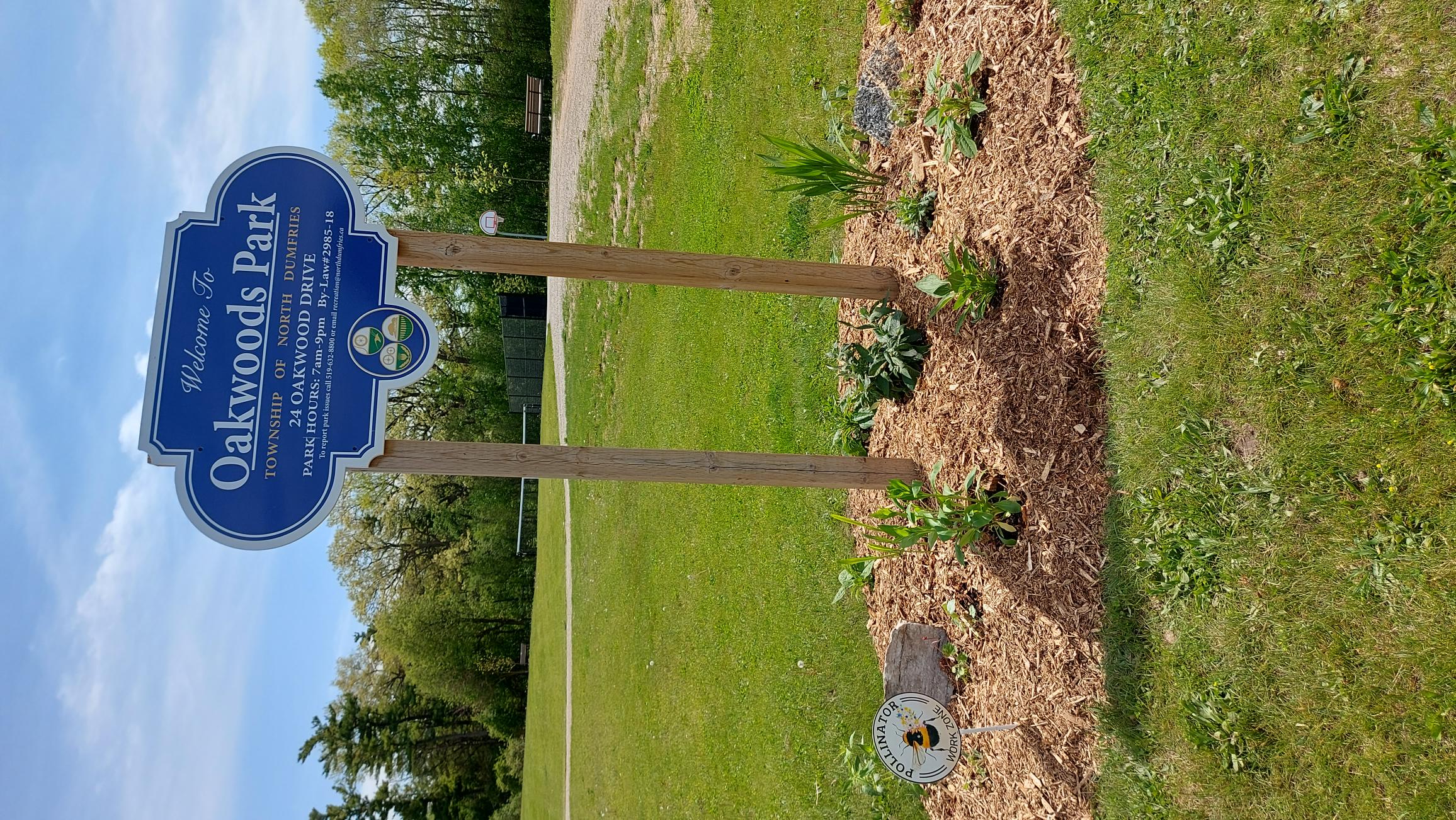 Oakwoods Park Sign