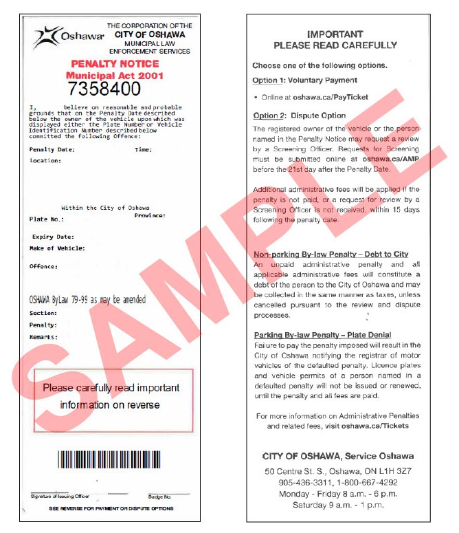 Electronic Ticket Sample