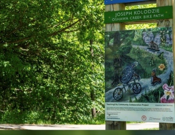 Joseph Kolodzie trail art sign