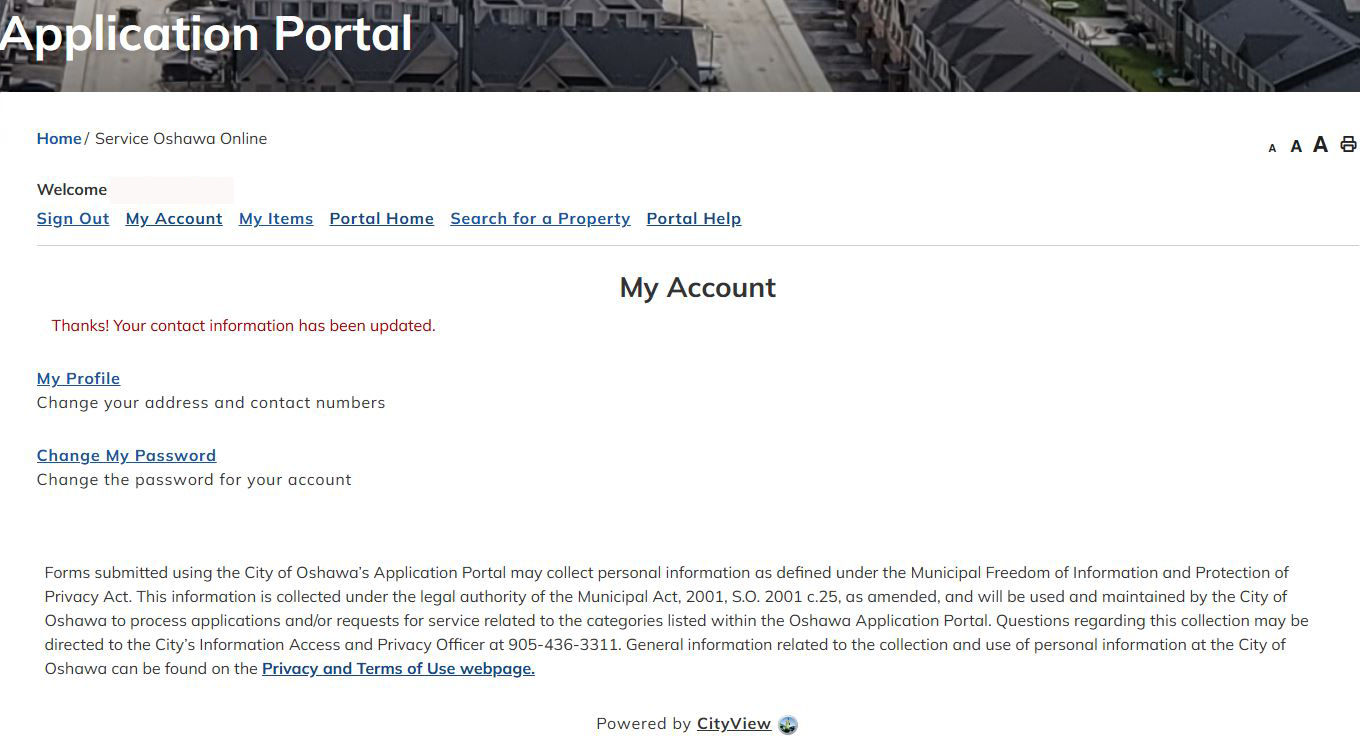 Account is set up